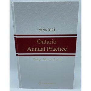 Ontario Annual Practice 2020-2021 Thomson Reuters Hardcover Book Law Canada